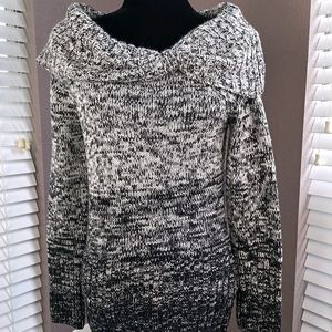 WHBM Ombre Silver Sparkle Sweater